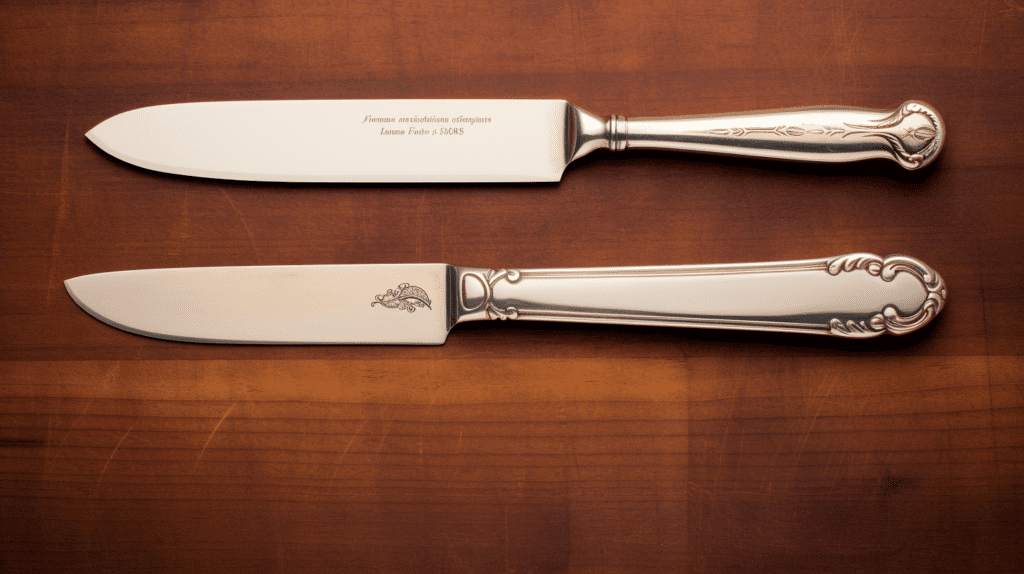 butter knife vs dinner knife