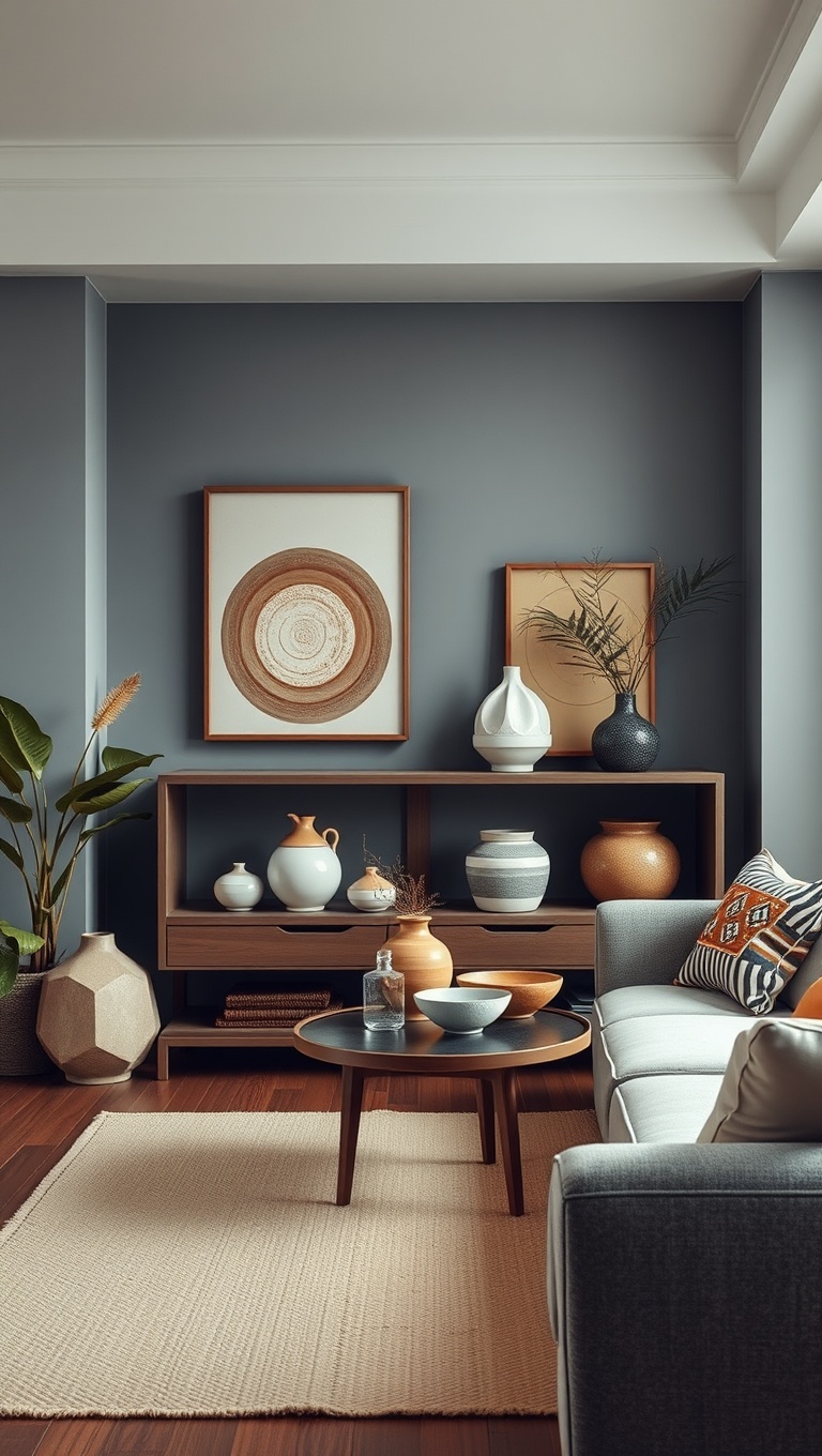 20 Artsy Ideas to Transform Your Living Room into a Creative Haven! - 12. Artisan Ceramics: Beautiful Functionality