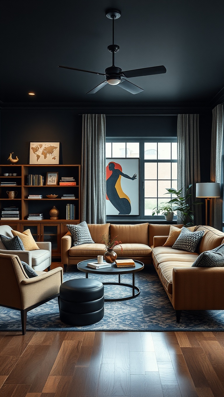 20 Dazzling Ideas for Bold Living Rooms That Wow! - 7. Embrace Vintage and Modern Mixes