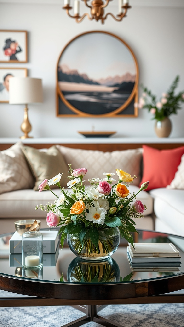 20 Blooming Ideas to Transform Your Living Room with Floral Flair - 8. DIY Floral Centerpieces for Your Coffee Table
