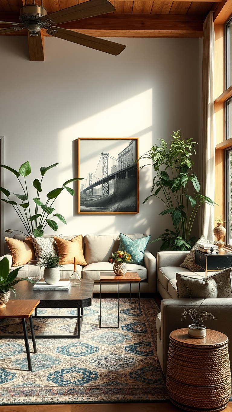 20 Charming Ideas for Grandmillennial Living Rooms: Embrace Nostalgia with Style! - 16. Botanical Elements: Bring the Outdoors In