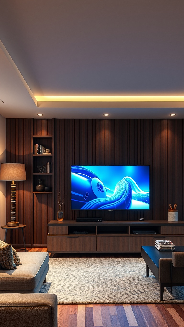 20 High-Tech Living Room Ideas That Will Blow Your Mind! - 17. Hidden Tech: Disguise Your Gadgets with Style