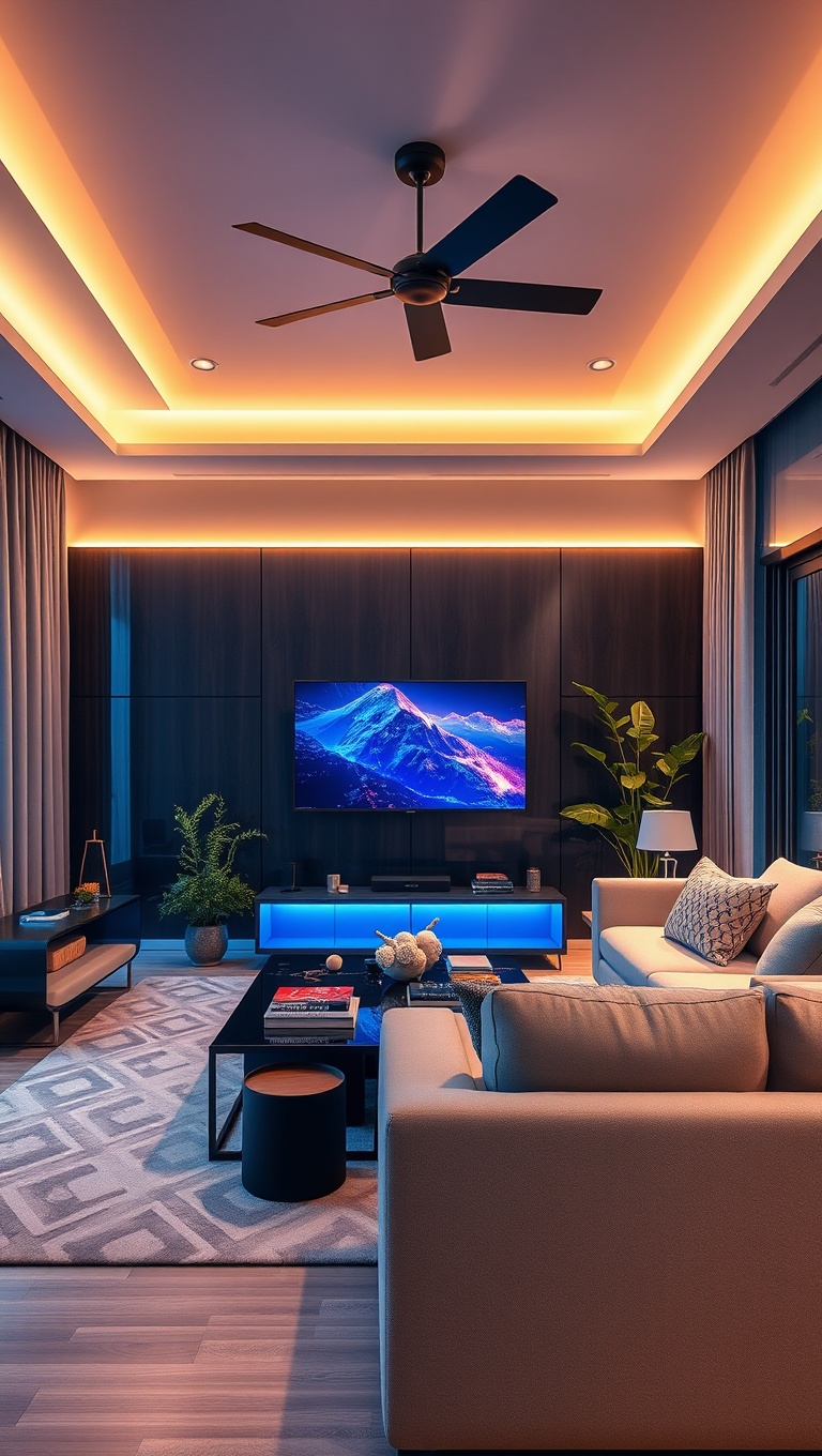 20 High-Tech Living Room Ideas That Will Blow Your Mind! - 19. Augmented Reality Decor: Make Your Space Come Alive