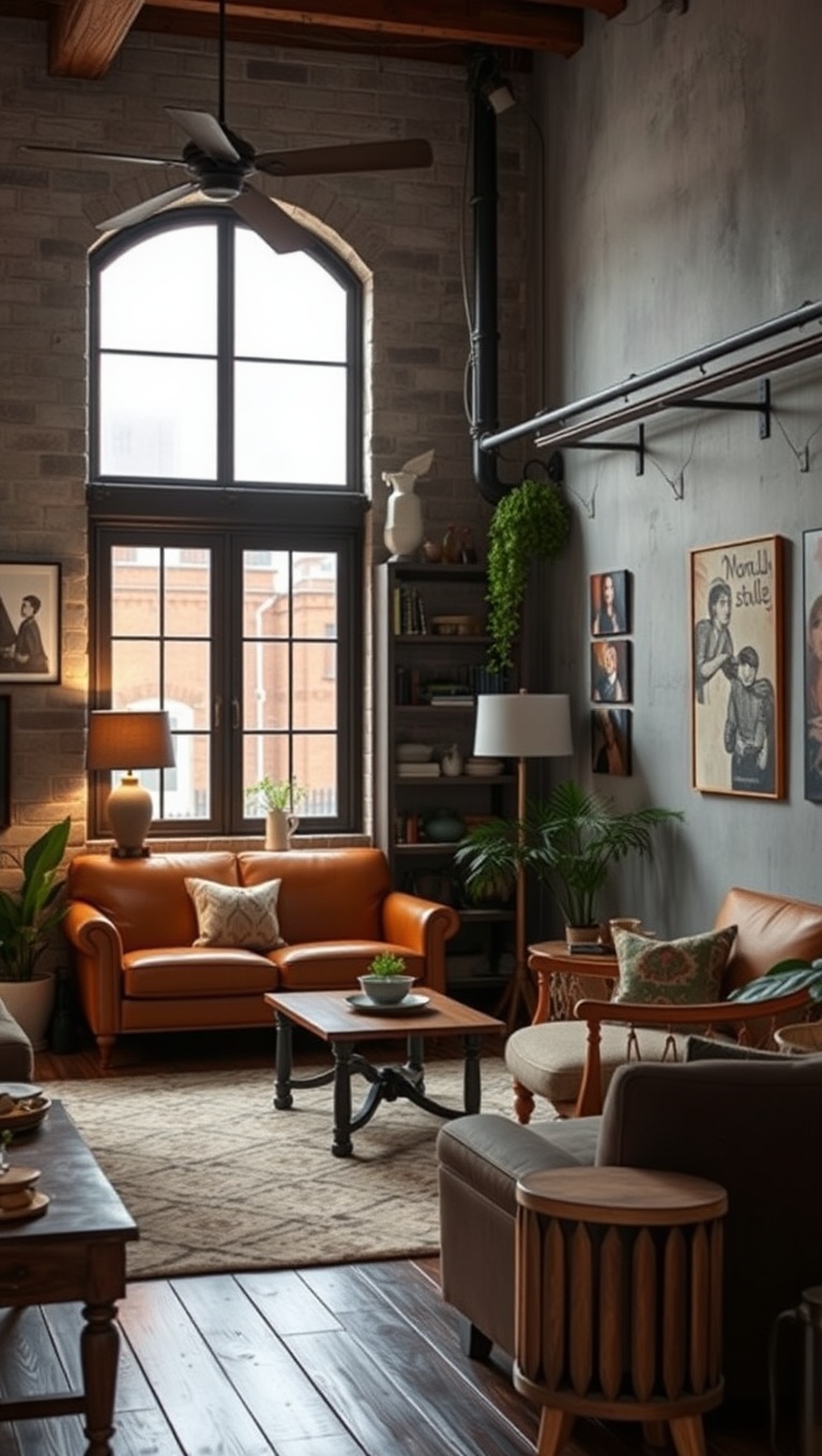 20 Stunning Ideas to Transform Your Living Room into an Industrial Chic Haven - 4. Incorporate Vintage Furniture Finds