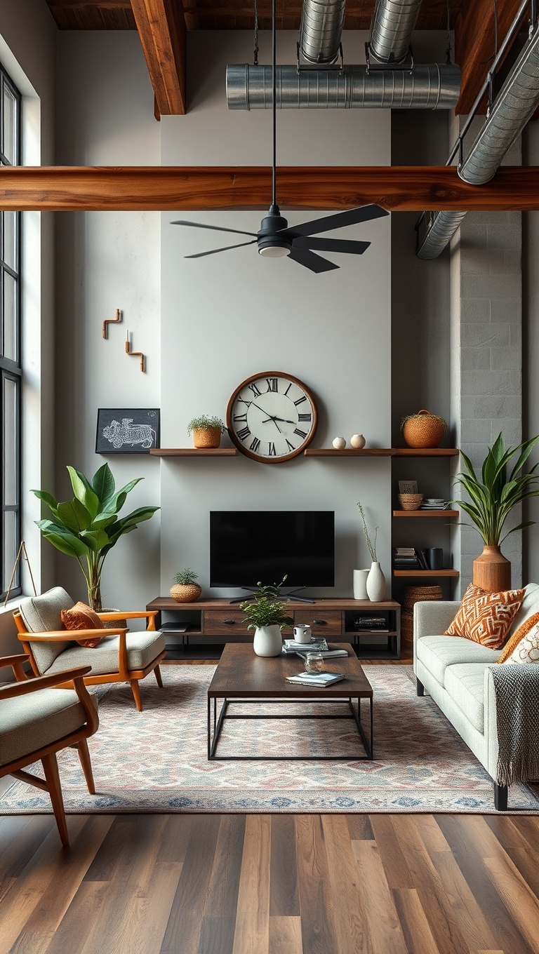 20 Stunning Ideas to Transform Your Living Room into an Industrial Chic Haven - 5. Use a Neutral Color Palette