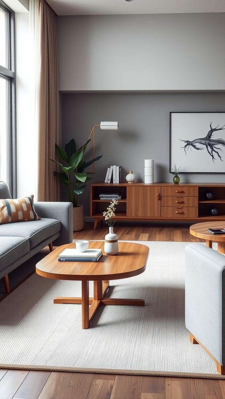 20 Inspiring Ideas for Your Japandi Living Room - 6. Scandinavian Lines: Sleek Furniture with Simple Forms