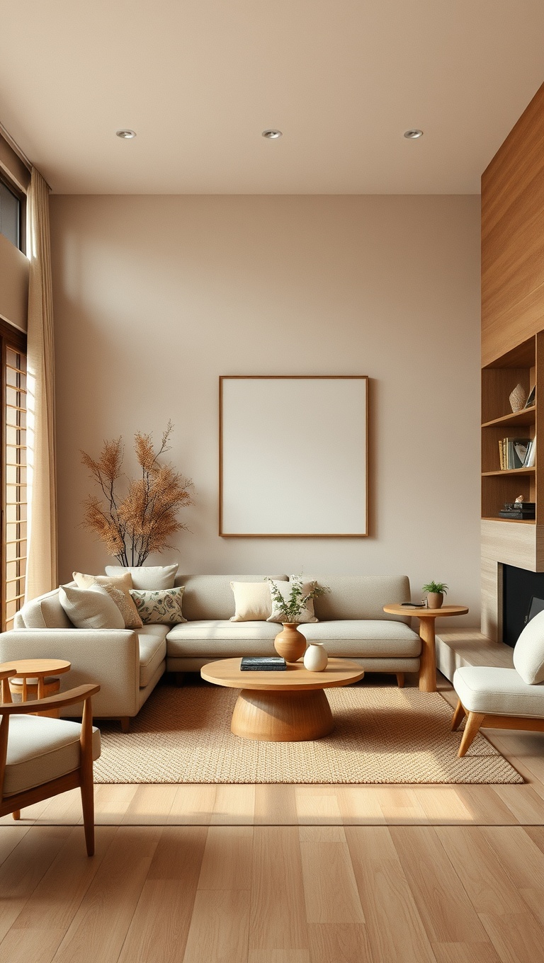 20 Inspiring Ideas for Your Japandi Living Room - 2. Soft Color Palette: Earthy Tones and Muted Hues