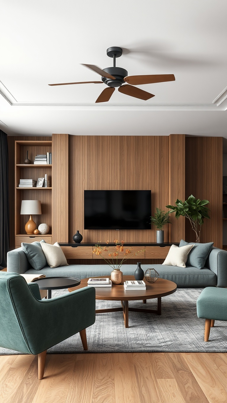 20 Chic Ideas for Low-Profile Furniture Living Rooms - 13. Mix and Match Furniture Styles