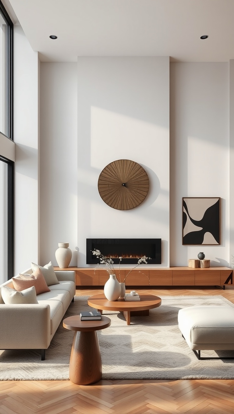 20 Chic Ideas for Luxury Minimalist Living Rooms - 13. Sculptural Accessories: Add Interest without Clutter