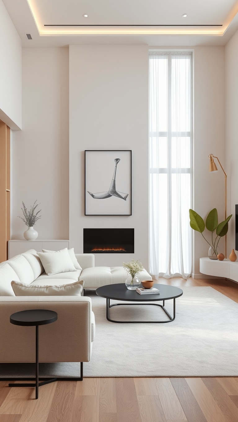 20 Chic Ideas for Luxury Minimalist Living Rooms - 1. Embrace Neutral Palettes: The Subtle Power of Whites and Beiges
