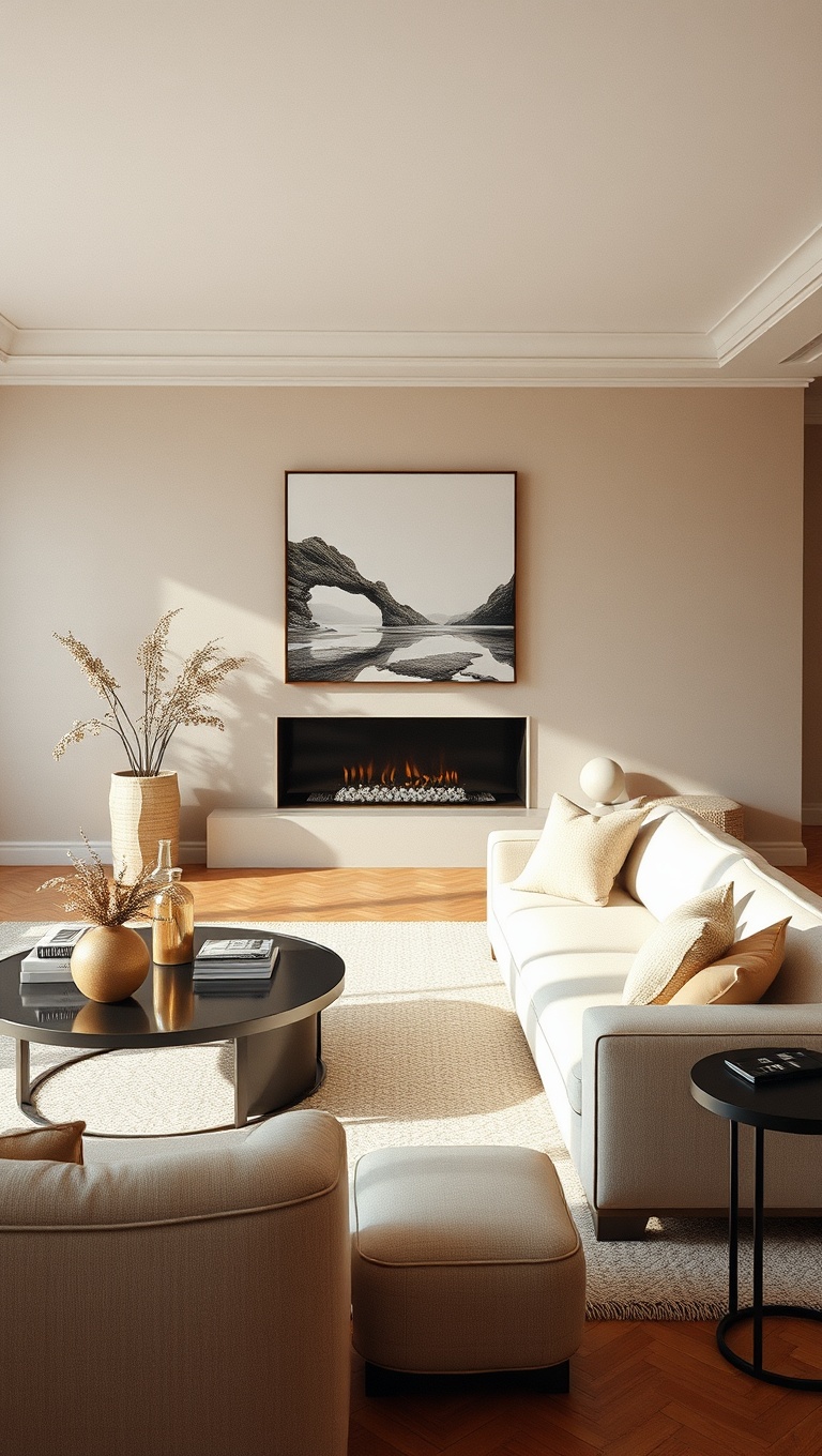 20 Stunning Ideas for a Monochromatic Living Room - 2. Bold Neutrals: Create Warmth with Creamy Beiges