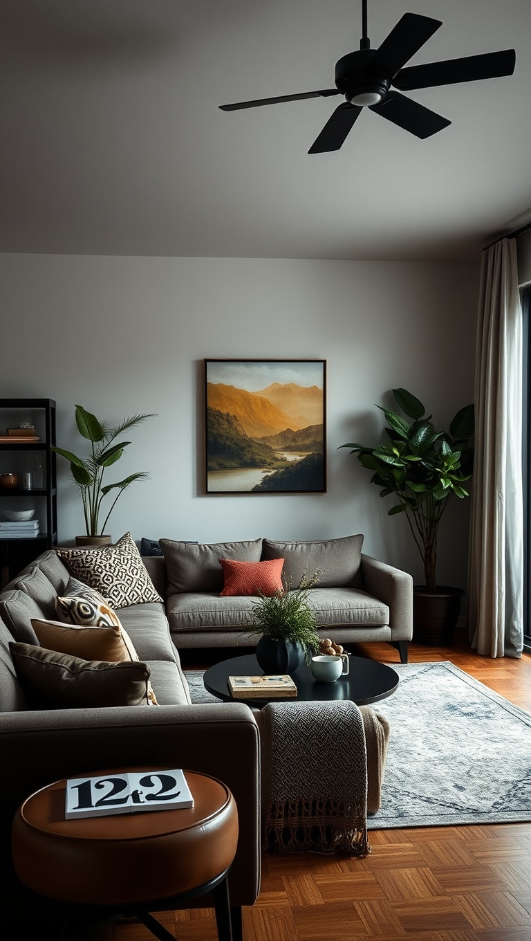 20 Cozy Ideas to Create a Moody Living Room - 5. Incorporate Natural Elements