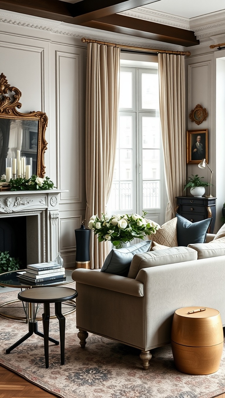 20 Chic Ideas for a Parisian-Inspired Living Room - 7. Invest in Classic Furniture: Timeless Pieces to Cherish