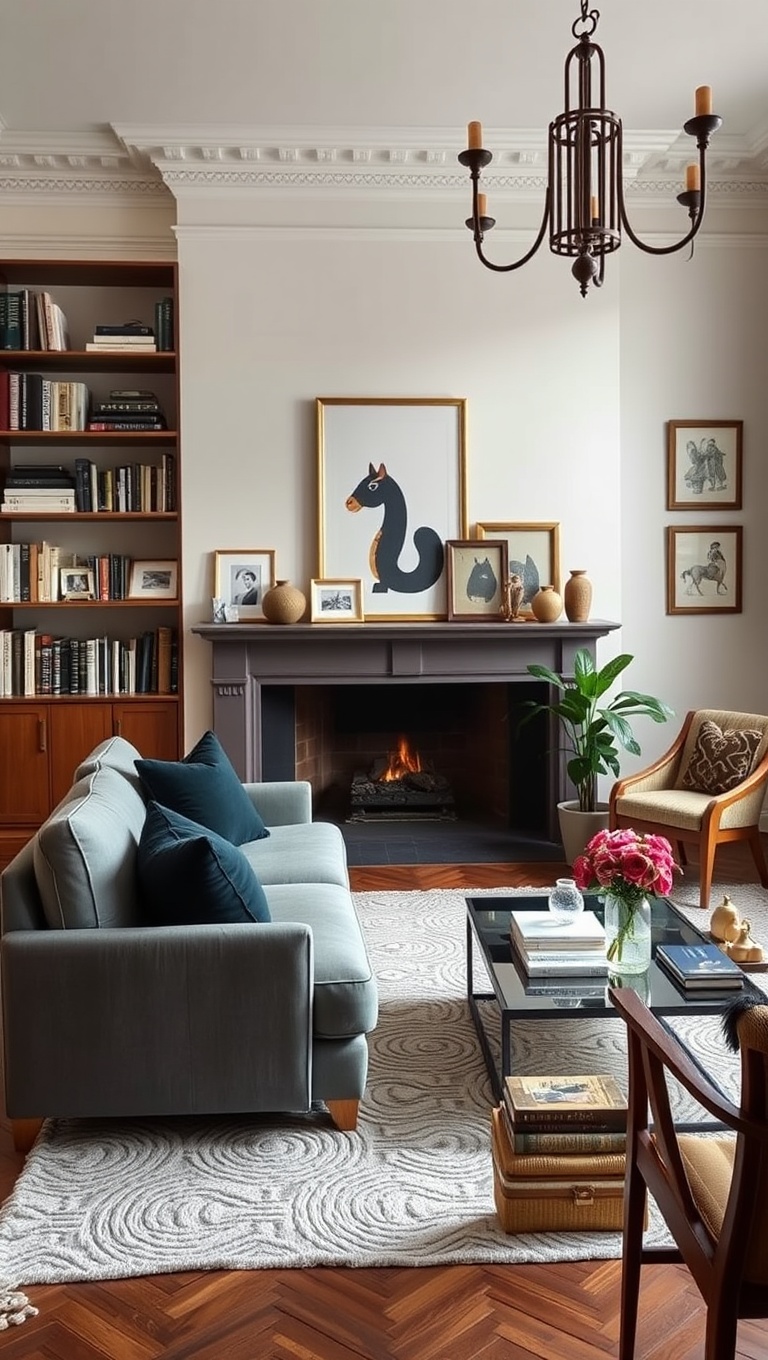 20 Chic Ideas for a Parisian-Inspired Living Room - Utilize Open Shelving: Showcase Your Style