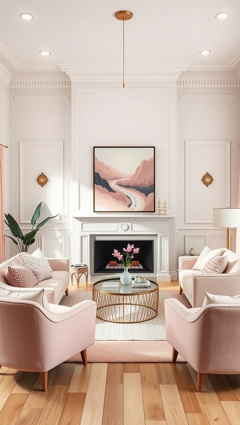 20 Inspiring Ideas to Create Your Dream Pastel Living Room - 16. Neutral Bases with Pastel Accents: Balance is Key
