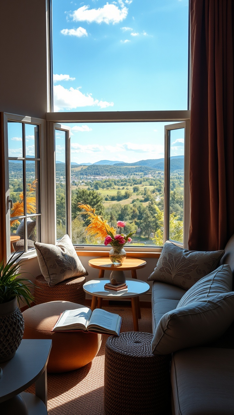 20 Stunning Ideas for Scenic View Living Rooms That Will Take Your Breath Away - 2. Cozy Nooks with a View: Perfect for Reading