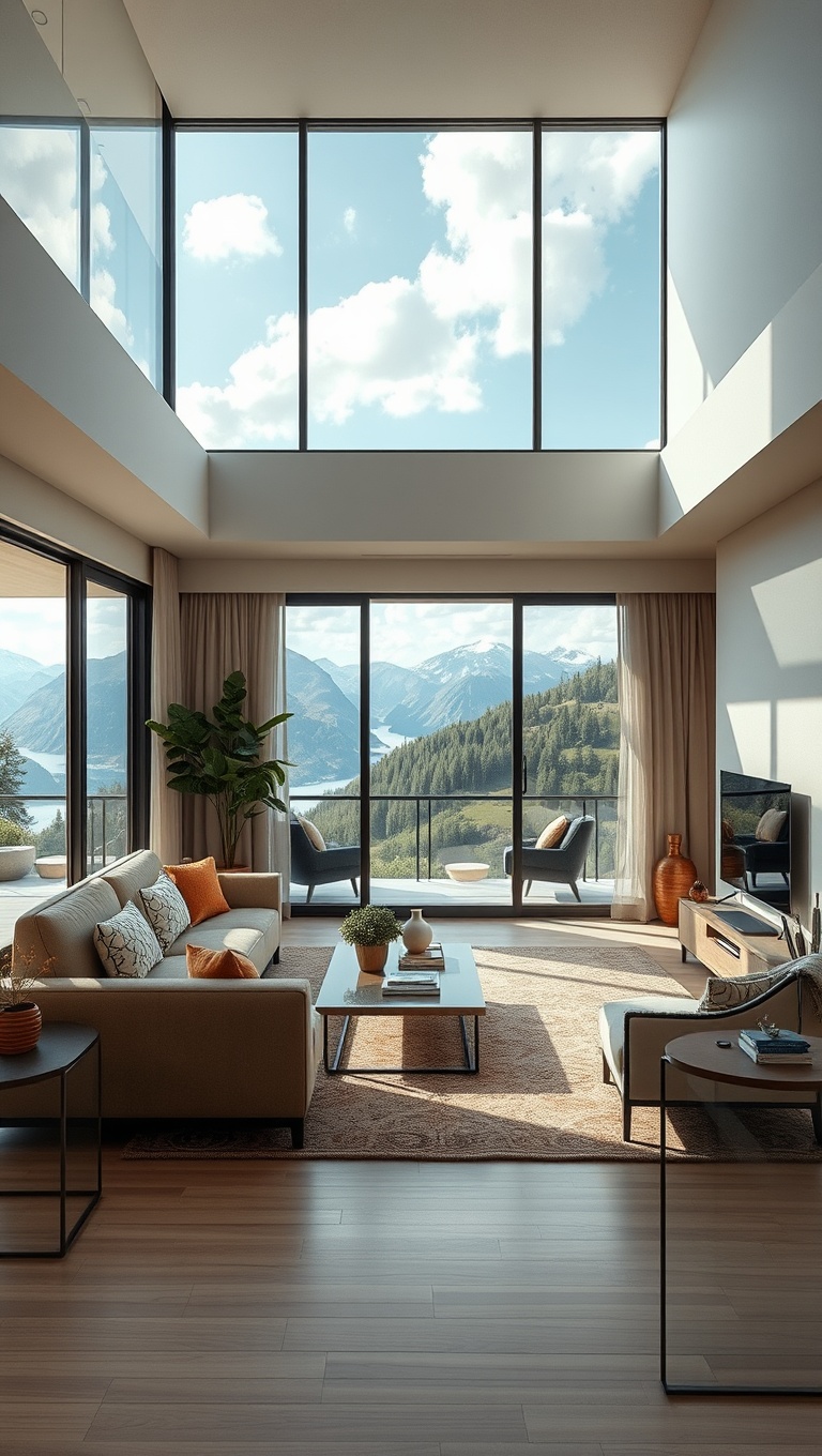 20 Stunning Ideas for Scenic View Living Rooms That Will Take Your Breath Away - 4. Open Layouts: Blending Indoor and Outdoor Spaces