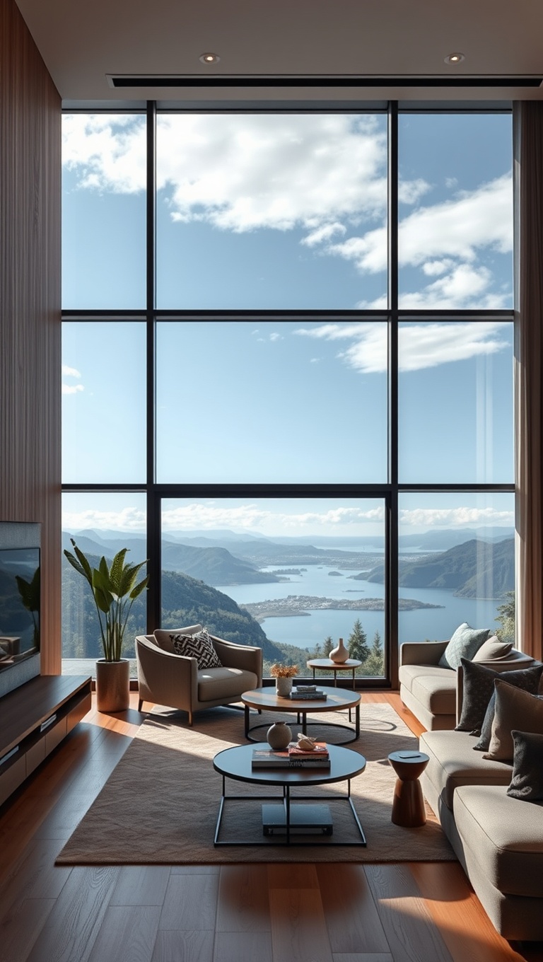 20 Stunning Ideas for Scenic View Living Rooms That Will Take Your Breath Away - 5. Minimalist Designs: Keeping the Focus on the View