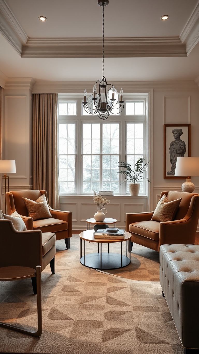 20 Soft Glam Living Room Ideas That Will Spark Your Imagination - 10. Chic Accent Chairs for Extra Seating
