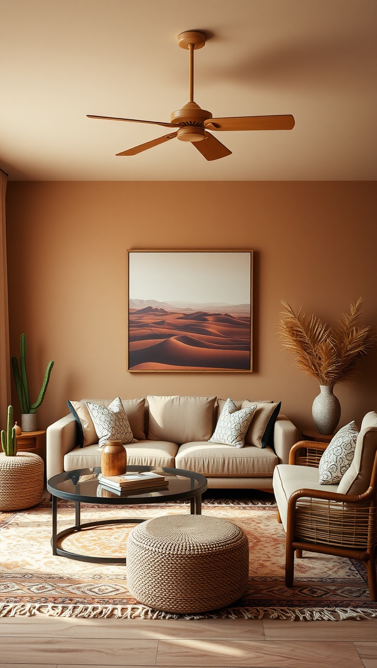 20 Vibrant Ideas for Your Southwestern Living Room - 1. Warm Earthy Tones: Embrace the Desert Palette