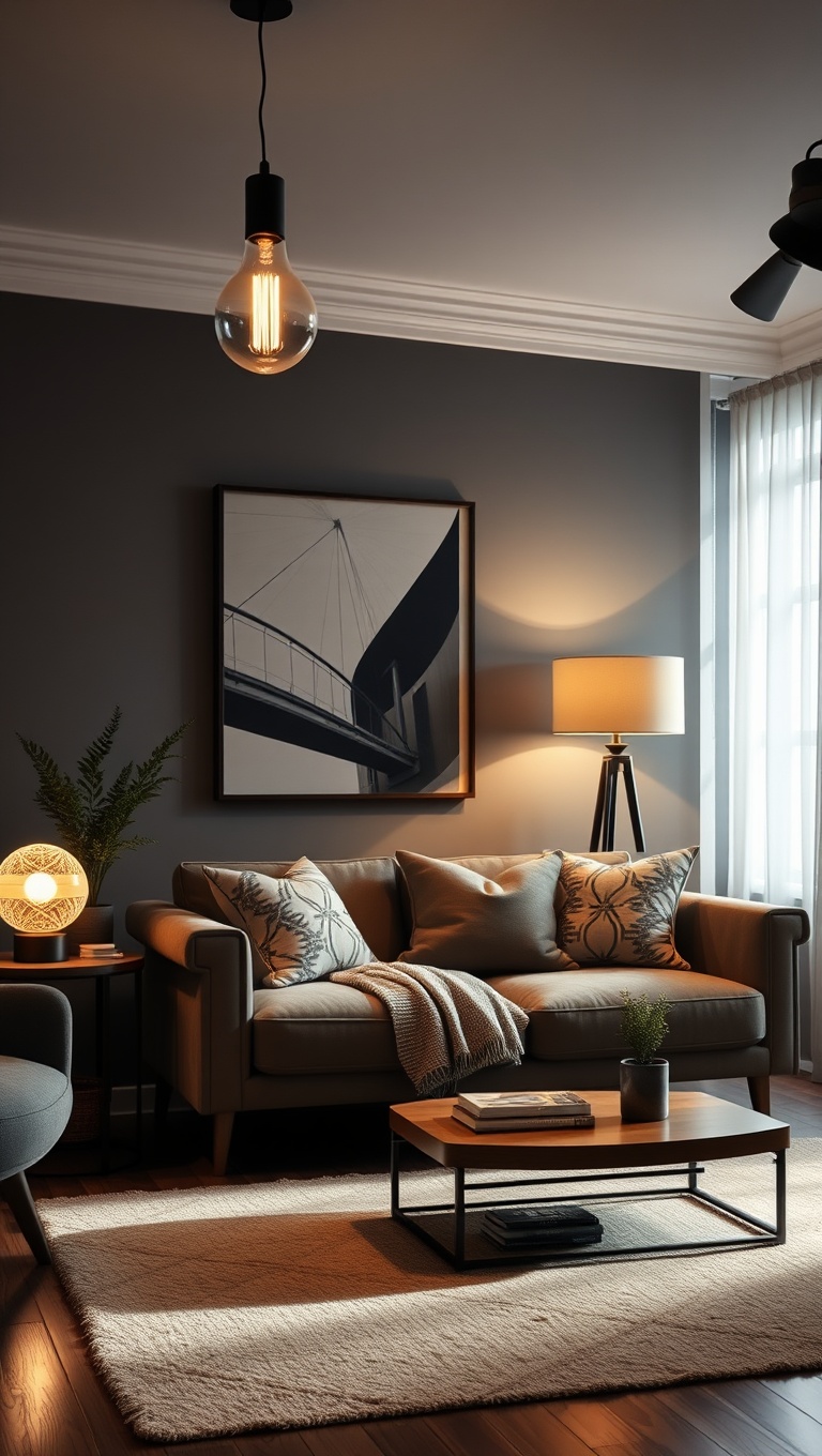 20 Dazzling Ideas for Statement Lighting in Your Living Room - DIY Lighting Ideas: Get Creative and Crafty!