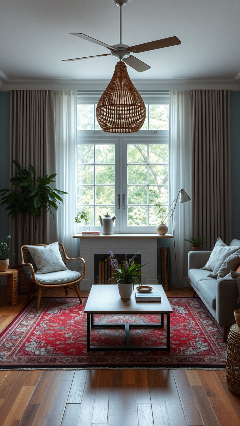 20 Creative Ideas for a Sustainable Living Room Makeover - 5. Opt for Vintage Rugs