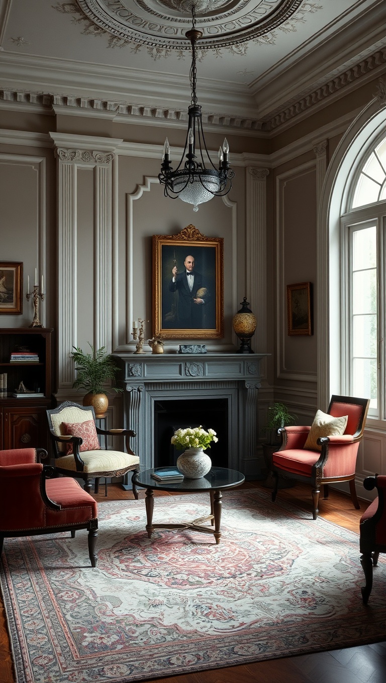 20 Captivating Ideas to Transform Your Victorian Living Room - 14. Utilize Decorative Molding