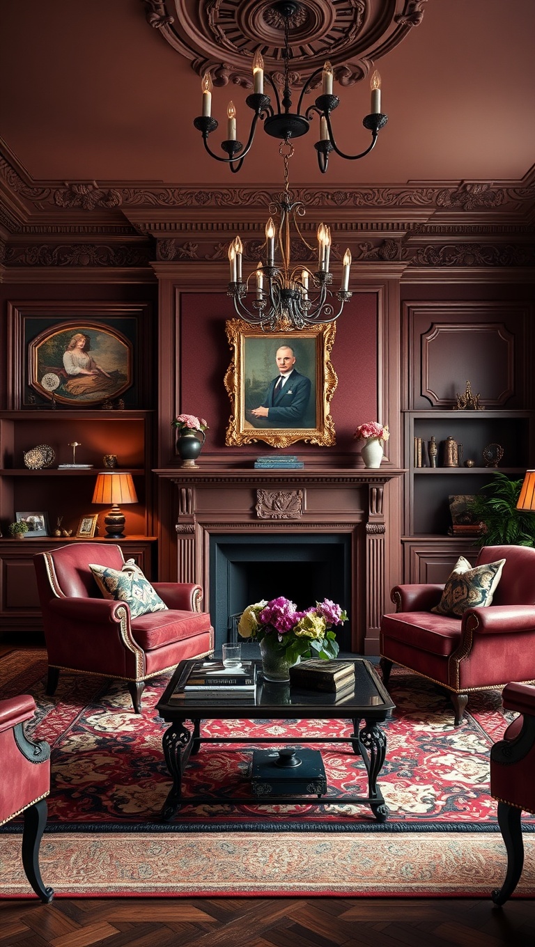 20 Captivating Ideas to Transform Your Victorian Living Room - 1. Embrace Rich, Jewel Tones