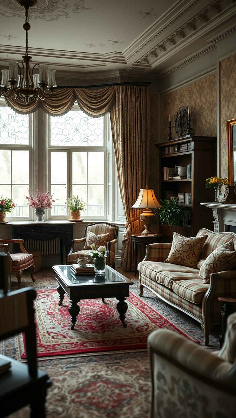 20 Captivating Ideas to Transform Your Victorian Living Room - 6. Choose Luxurious Fabrics