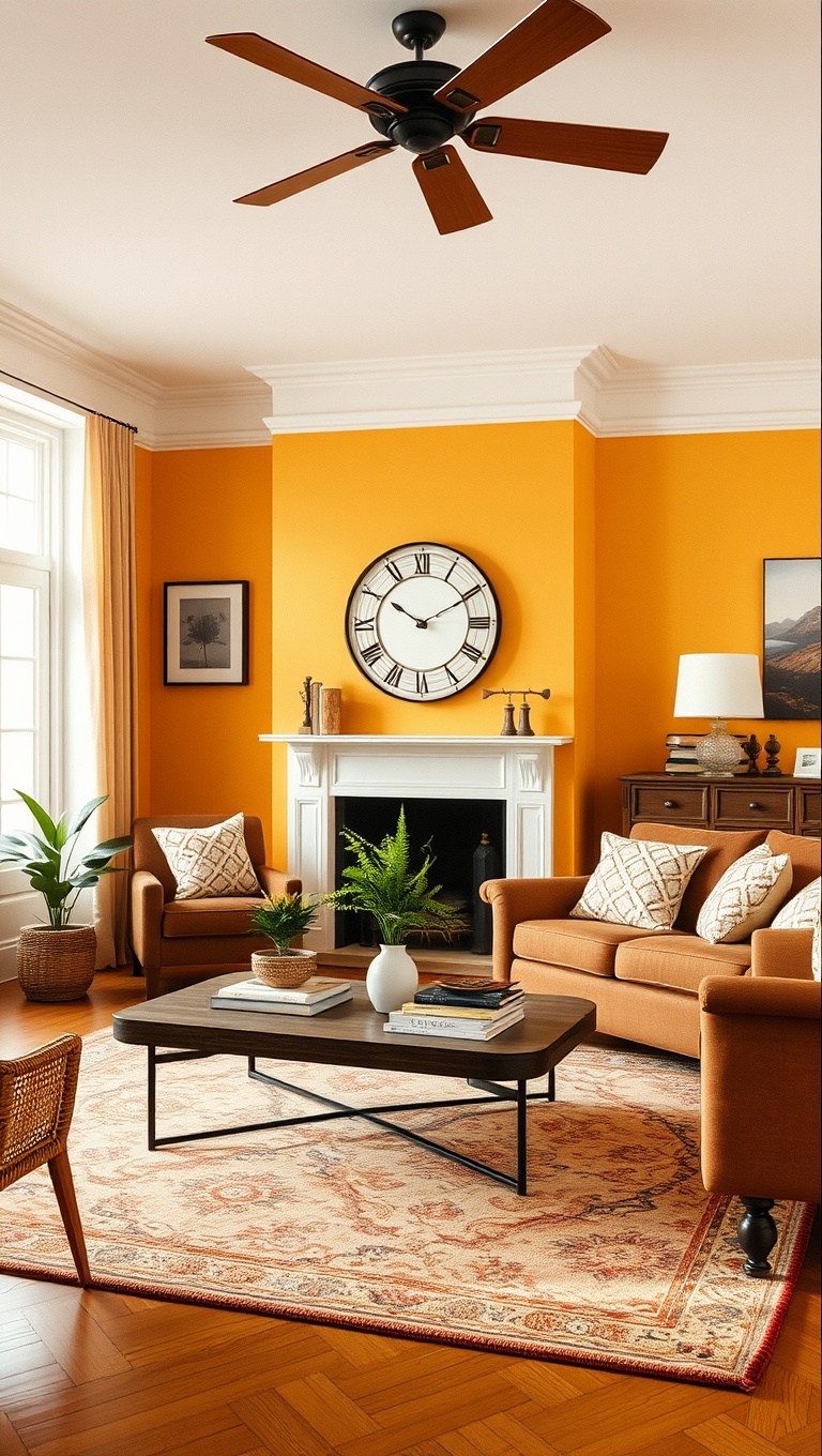 20 Cozy Ideas to Brighten Up Your Warm-Toned Living Room - 16. Incorporate Vintage Finds for Charm