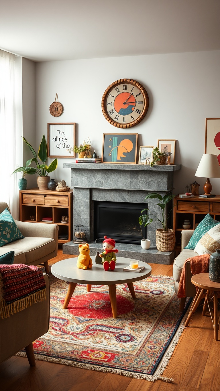20 Whimsical Ideas to Transform Your Living Room into a Dreamy Escape - 20. Use Fun Accessories: From Figurines to Colorful Throws