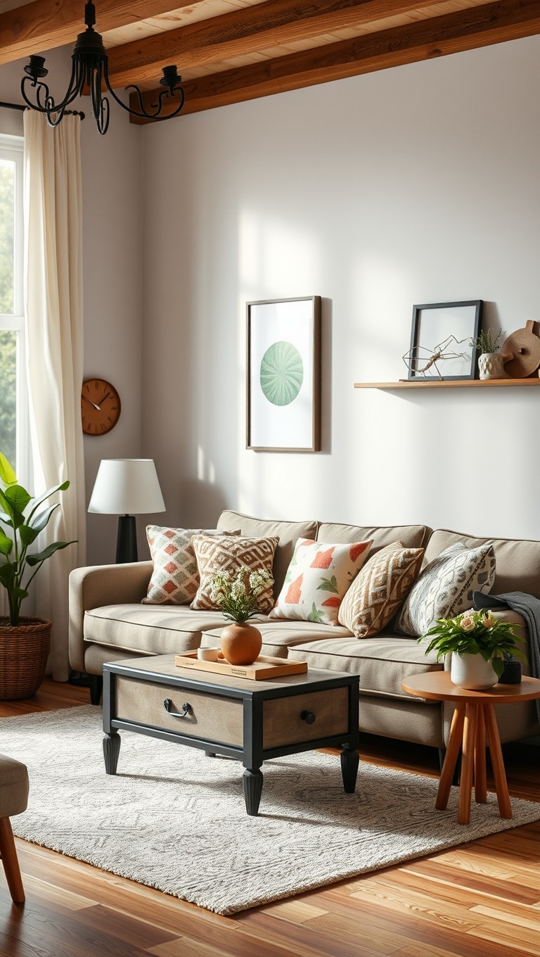 20 Whimsical Ideas to Transform Your Living Room into a Dreamy Escape - 10. Dabble in DIY: Handmade Crafts for a Personal Touch