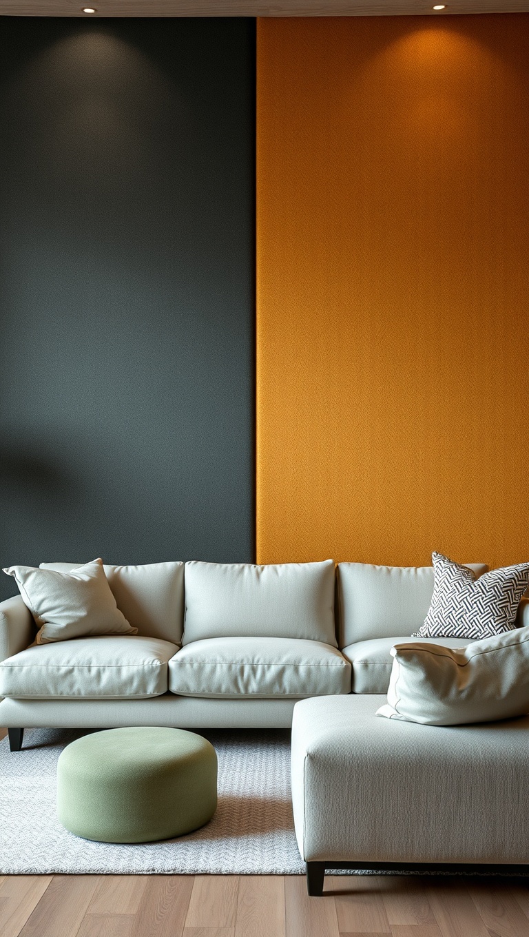 20 Stunning Ideas for Accent Walls in Your Living Room - 14. Textured Fabrics for Softness