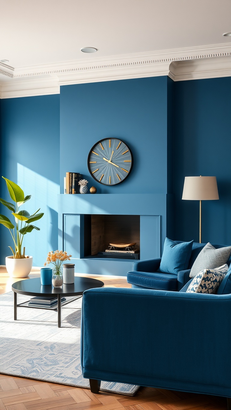 20 Stunning Ideas to Create a Dreamy Blue Living Room - 19. Integrating Blue with Neutral Tones