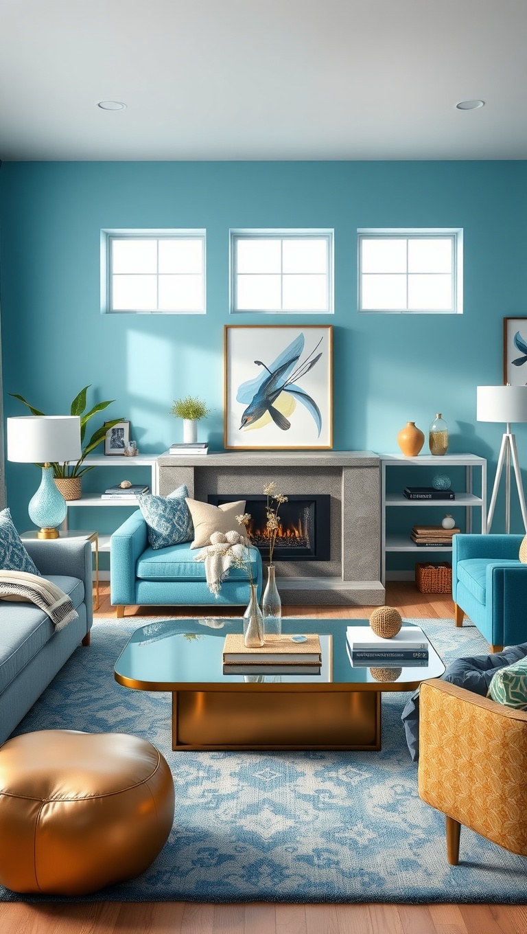 20 Stunning Ideas to Transform Your Living Room with Blue