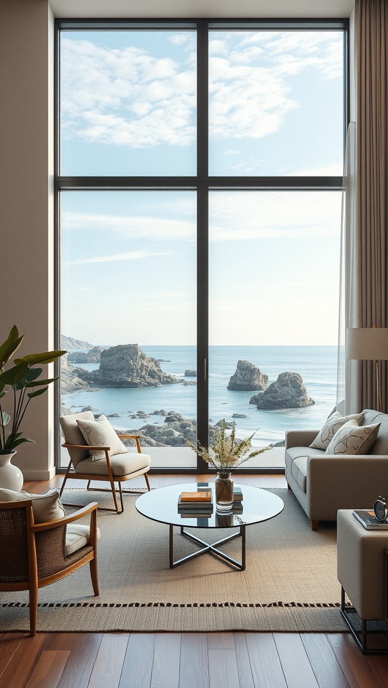 20 Coastal Living Room Ideas to Make a Splash! - Artwork Featuring Coastal Landscapes