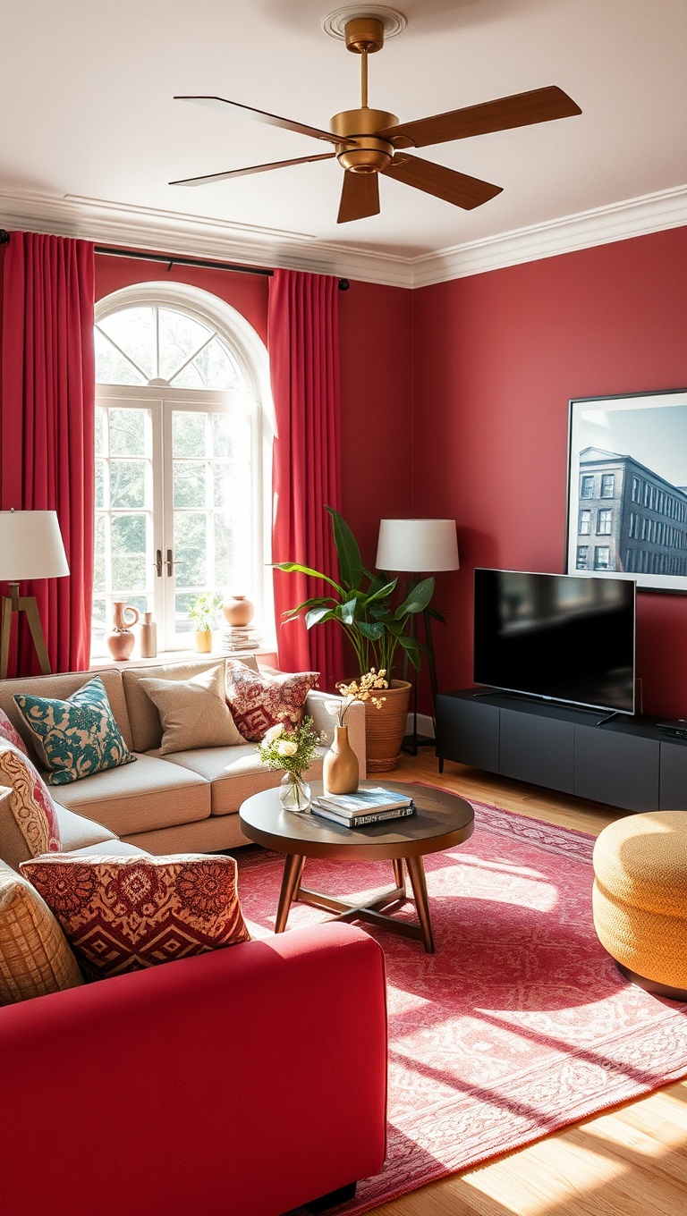 20 Vibrant Ideas to Transform Your Living Room into a Colorful Oasis - 20. Seasonal Swaps: Refresh Your Space Throughout the Year