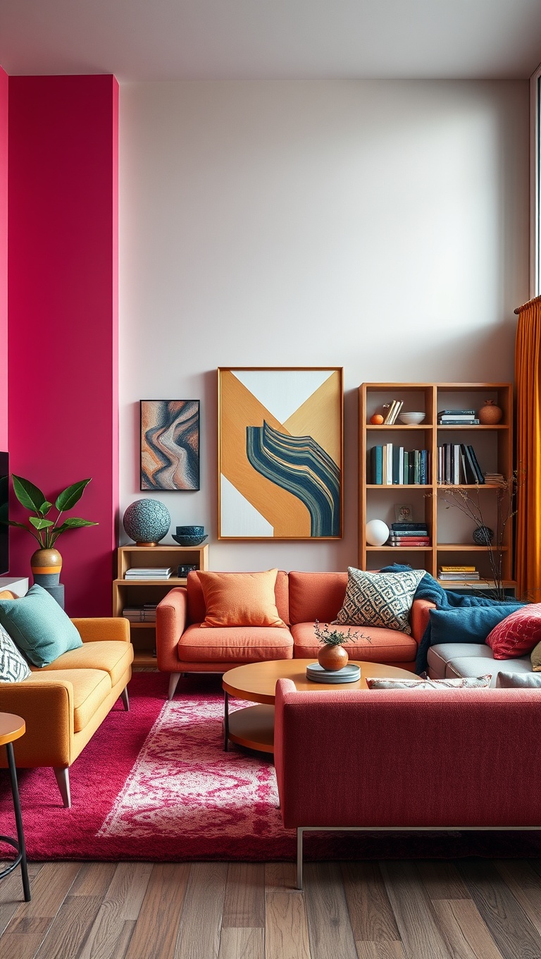 20 Vibrant Ideas to Transform Your Living Room into a Colorful Oasis - 16. Color Theme Inspiration: Choose Your Palette