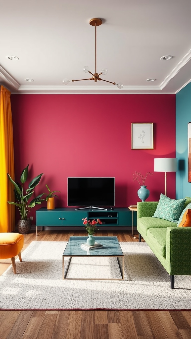 20 Vibrant Ideas to Transform Your Living Room into a Colorful Oasis - 5. Multicolored Furniture: Stand Out with Style