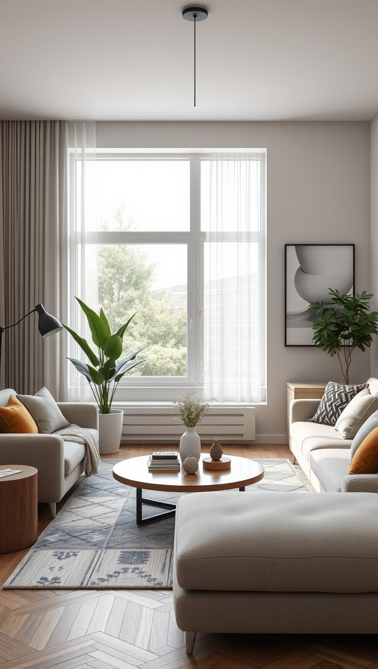 20 Fresh and Fun Ideas for Your Contemporary Living Room - 19. Experiment with Different Materials