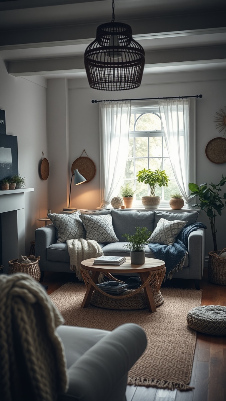 20 Enchanting Ideas for Cottagecore Living Rooms - 16. Incorporate Hand-knit Decor Items
