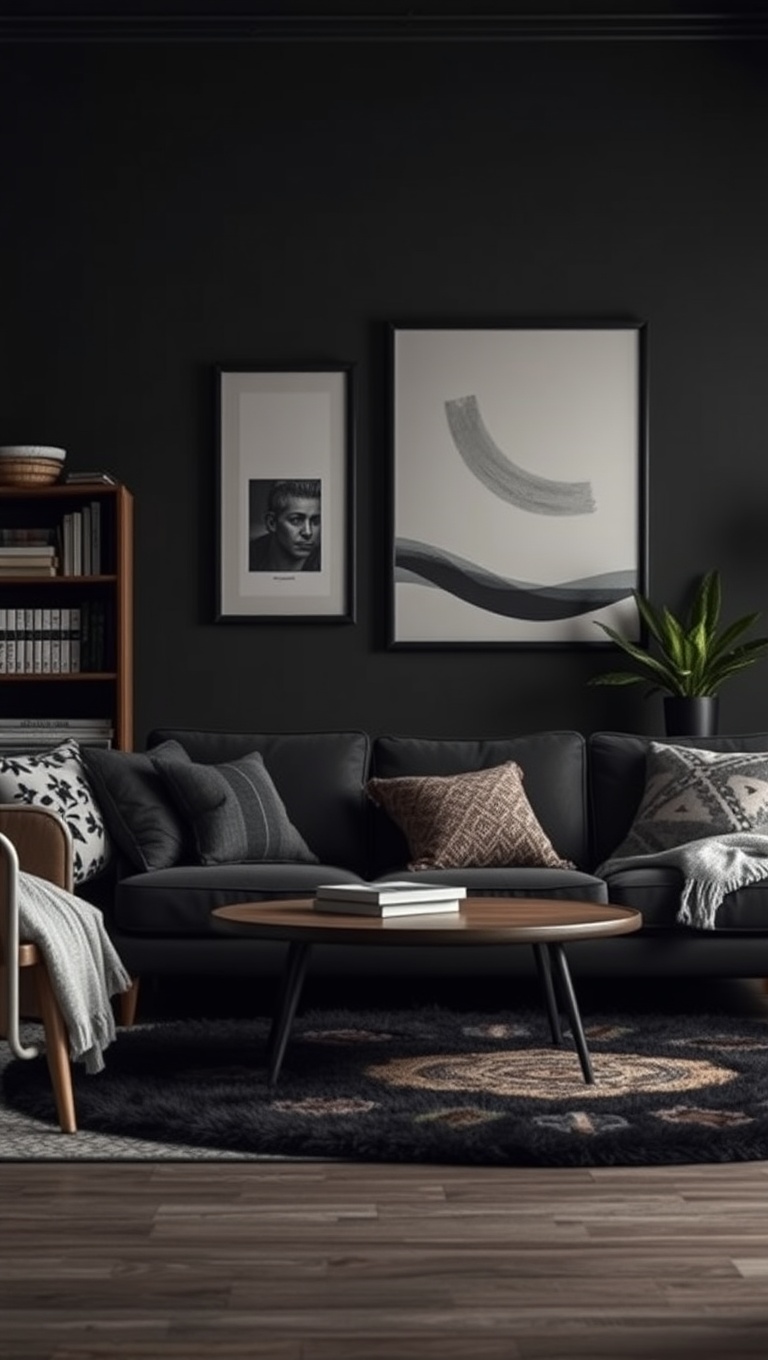 20 Enchanting Ideas for Dark Academia Living Rooms - Include Cozy Rugs