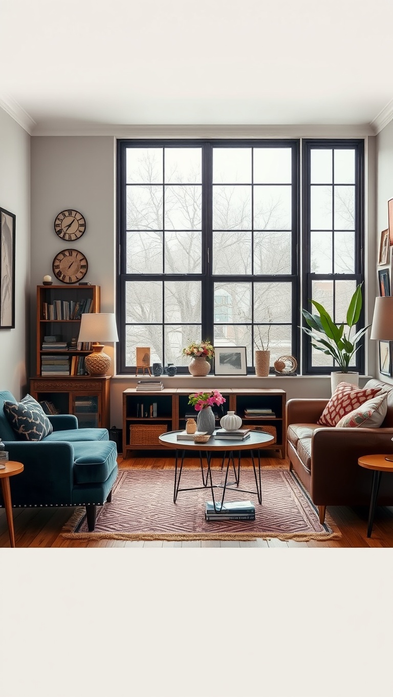 20 Fabulous Ideas to Create Your Eclectic Living Room - 2. Vintage Finds: Scour Flea Markets for Hidden Treasures