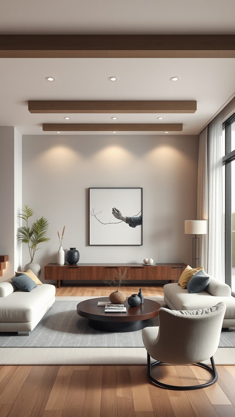 20 Inspiring Ideas to Transform Your Living Room with Feng Shui - 20. Create a Zen Space with Minimalist Decor