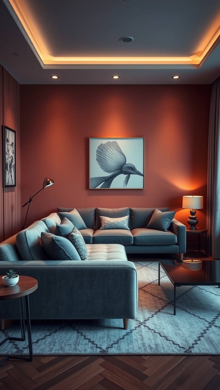 20 Inspiring Ideas to Transform Your Living Room with Feng Shui - 19. Position the Sofa Against a Solid Wall