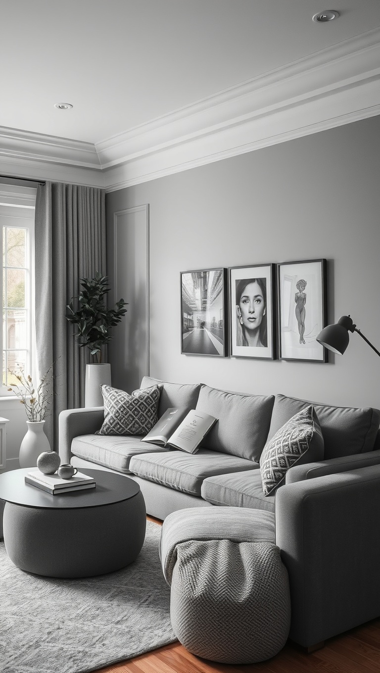 20 Gorgeous Grey Living Room Ideas to Inspire Your Next Makeover - 12. Cozy Corner: Reading Nooks in Grey