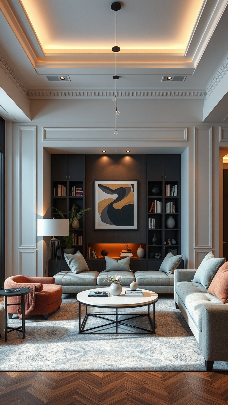 20 Stunning Ideas for a Luxurious Living Room - 9. Design a Cozy Reading Nook