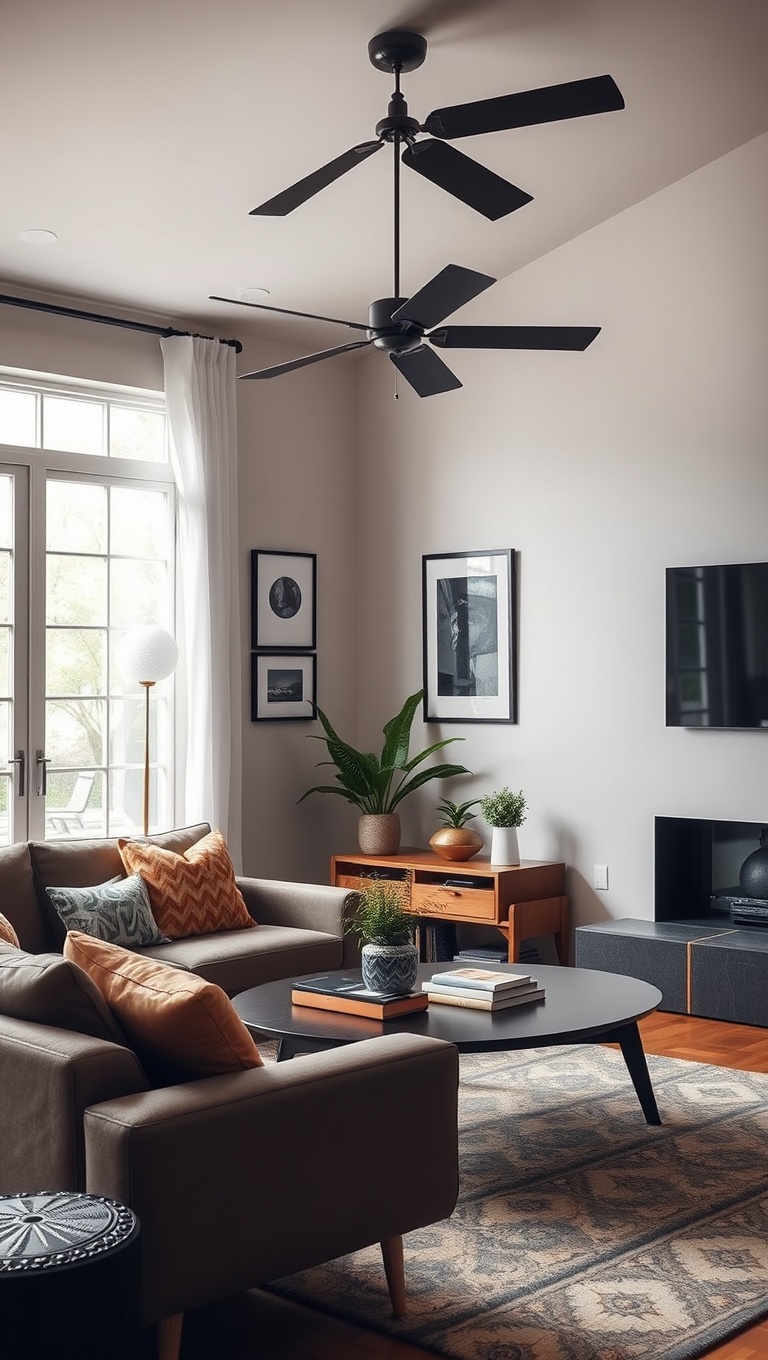 20 Inspiring Ideas for Your Dream Mid Century Living Room - 3. Mix and Match: Eclectic Accessories for Style