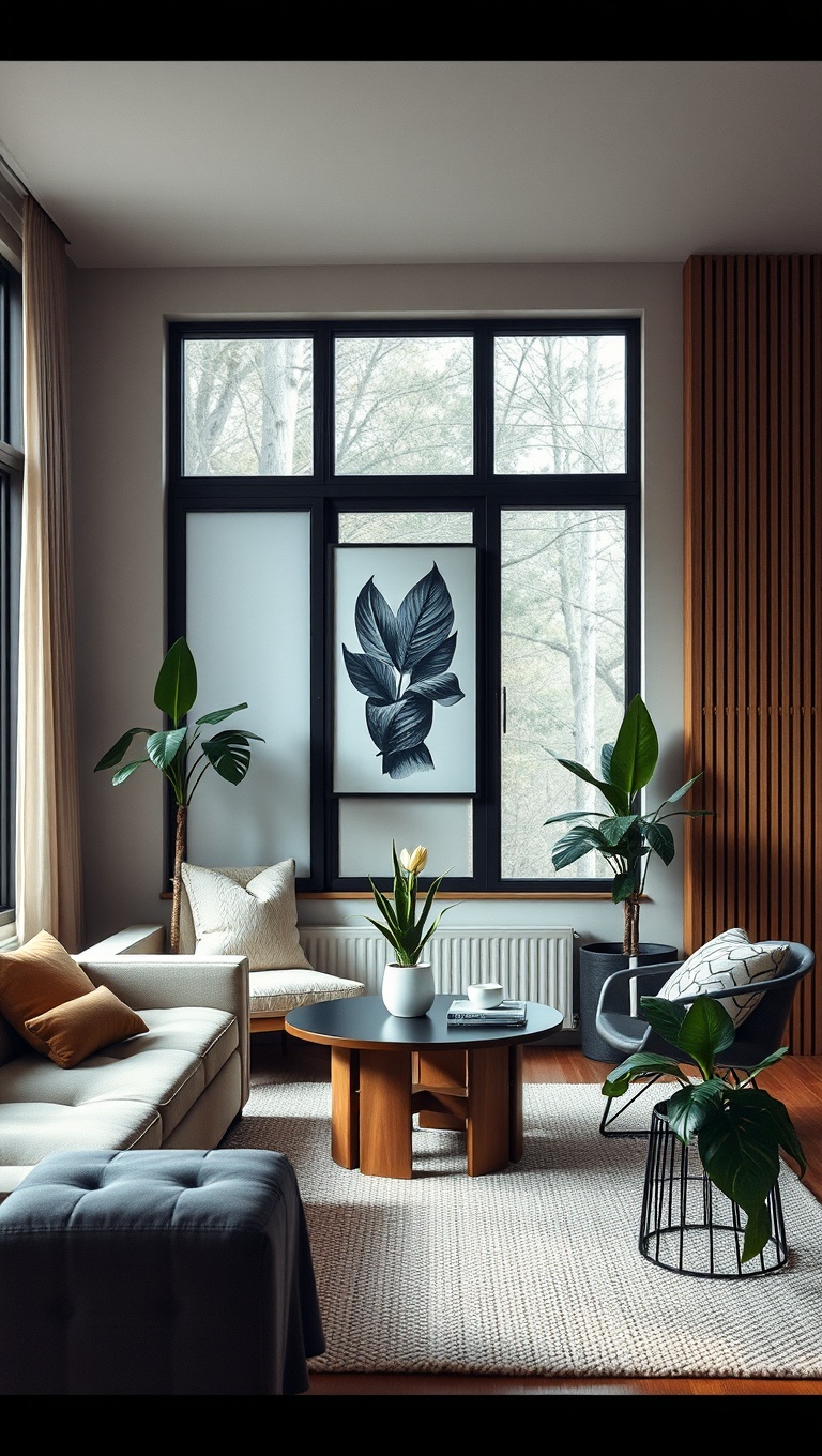 20 Chic Ideas for a Minimalist Living Room You'll Love - 9. Add Indoor Plants: Bring Life into Your Space