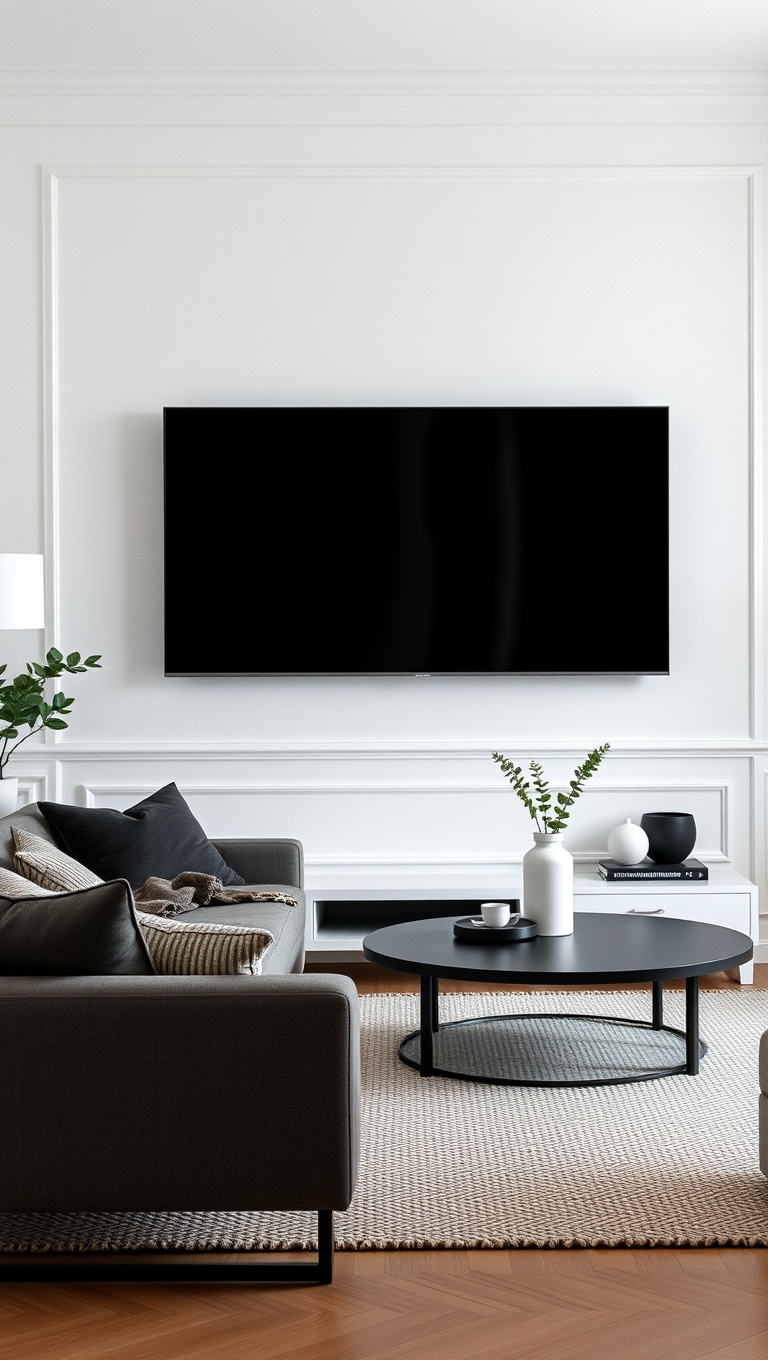 20 Chic Ideas for a Minimalist Living Room You'll Love - 6. Keep Décor Simple: Less Clutter, More Style